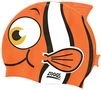 Zoggs Character Silicone Junior Swimming Cap Weiß,Orange (465006)