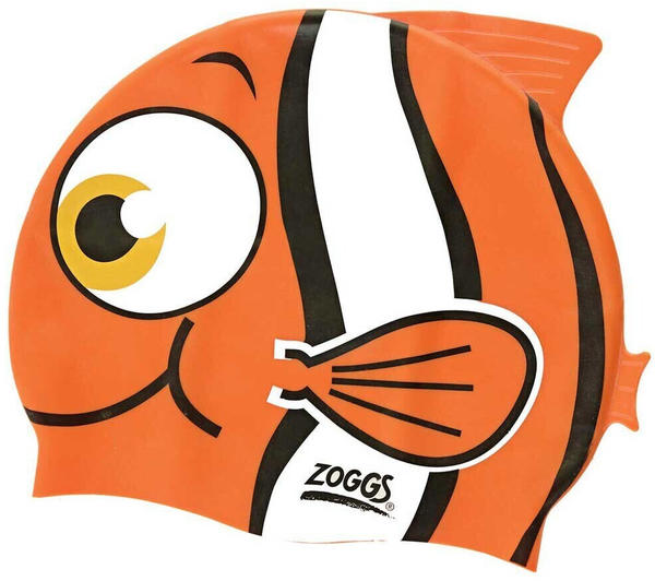Zoggs Character Silicone Junior Swimming Cap Weiß,Orange (465006)