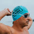 Buddyswim Caution Swimmer At Work Silicone Swimming Cap Blau (250853)