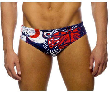 Turbo Maori Flags Swimming Brief (79811-0807-2XL) red