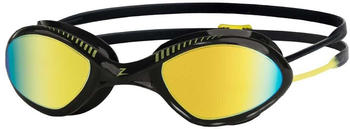 Zoggs Tiger Titanium Swimming Goggles (461094-BKYLMLMR) transparent