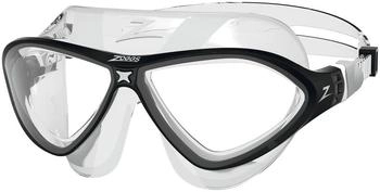 Zoggs Horizon Flex Mask Schwimmbrille weiß/schwarz mit transparenten Gläsern (MRE-461108-CLBKC)