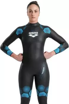 Arena Powerskin Thunder Long Sleeve Damen (0000005630ARENA) blau/schwarz