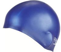 Speedo 8-709900002, Speedo - Plain Moulded Silicone Cap Junior - Badekappe blau