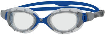 Zoggs Predator Flex Schwimmbrille Regular Fit grey/blue/clear