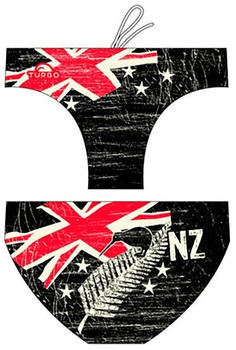 Turbo New Zealand Vintage 2013 Waterpolo Swimming Brief Men (79859-908) black
