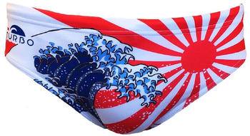 Turbo Japan Kanji Swimming Brief Men (730787-0008) red/blue