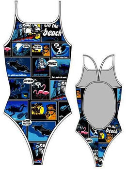 Turbo New Comic Swimsuit Women (894122-0099) blue