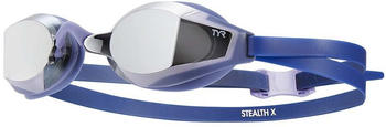 Tyr Stealth-x Mirrored Performance Swimming Goggles Unisex (LGSTLXM-787-OS) violet