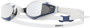 Tyr Stealth-x Mirrored Performance Swimming Goggles Unisex (LGSTLXM-658-OS) grey
