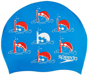 Speedo Slogan Swimming Cap Youth (8-08386C524) blue