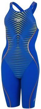Speedo Fastskin Lzr Pure Intent Open Back Kneeskin Swimsuit Women (8-11974F779) blue
