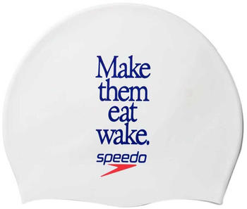 Speedo Logo Placement Swimming Cap (8-0838514611) white