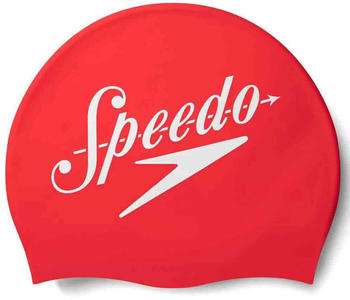 Speedo Logo Placement Swimming Cap (8-0838514614) red