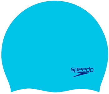 Speedo Plain Moulded Swimming Cap (8-709908420) blue