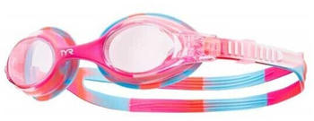 Tyr Swimple Tie Dye Swimming Goggles Kids (LGSWTD667) white/pink