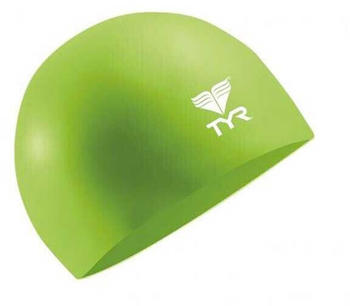 Tyr Wrinkle Free Silicone Swimming Cap Junior (LCSJR326) green