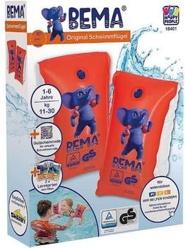 Bema Schwimmflügel mit Schwimmlernkarten Größe 0 für Kinder 1-6 Jahre (18401)