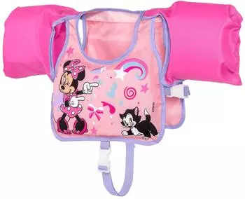 Bestway Swim Pal Minnie Schwimmweste mit Ärmeln, rosa, 3+ (9101A)