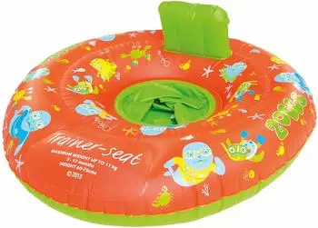 Zoggs Zoggy Trainer Seat Schwimmsitz 0-11kg, orange/gr&uuml;n