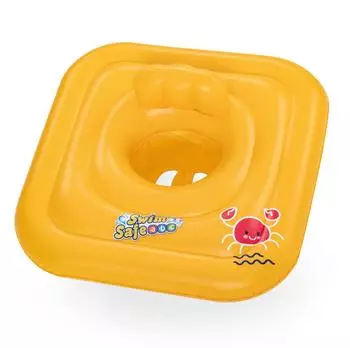 Bestway SWIM SAFE ABC Kinder-Schwimmring mit Sitz, orange, 69x69cm (32050)