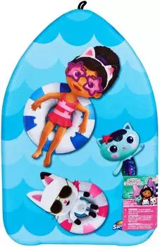 Swimways Gabby's Dollhouse Kickboard, Schwimmbrett aus Schaumstoff, ab 5 Jahren (6067012)