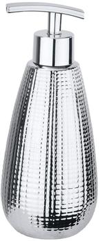 Wenko Dispenser per sapone Dakar in ceramica Cromo ceramica Argento 8.0x8.0x19.9 cm