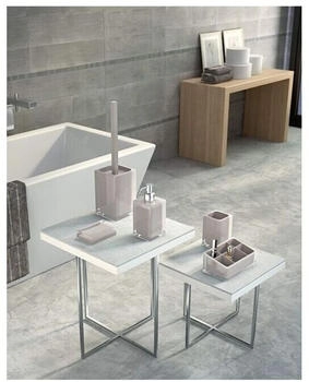 Gedy Rainbow Dosatore di sapone in resina beige 7 x 7 x 16,2 cm