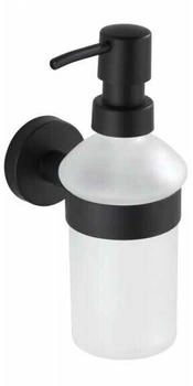 Wenko Dispenser di sapone Bosio acciaio incl. materiale per il montaggio 7x18x11cm nero opaco Wenko Dispenser di sapone Bosio acciaio incl. materiale per il montaggio 7x18x11cm nero opaco