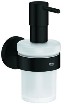 GROHE Essentials Seifenspender mit Halter, schwarz matt 1022572430