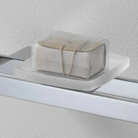 Emco - Loft Seifenschale F&uuml;r Relingsystem, Kristallglas Satiniert,