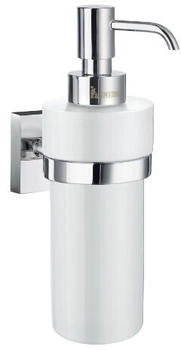 Smedbo House Seifenspender mit Porzellanbehälter zur Wandmontage, chrom/weiß RK369P