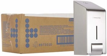 Kimberly-Clark Seifenspender für Waschlotionen Edelstahl silber 1 Liter (8973)