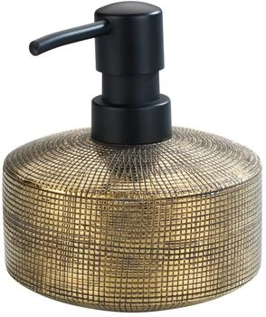 Wenko Rivara Seifenspender aus Keramik handbemalt Gold 400 ml (24401100)