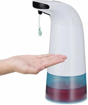 Bakaji Dispenser Sapone Automatico 270ml Erogatore Gel Sapone Mani Sensore a Infrarossi