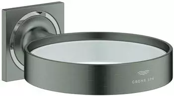 GROHE Halter Allure 40963_1 f&uuml;r Seifenschale/F&ouml;neinsatz hard graphite gb, 40963AL1 40963AL1