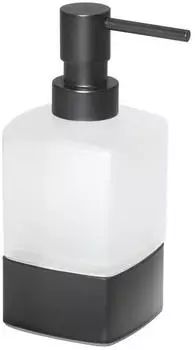 Sapho Gedy Badaccessoires Seifenspender Lounge zum Aufstellen, wei&szlig;/schwarz matt 545514