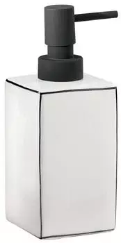 Sapho Gedy Badaccessoires Seifenspender Lucrezia, weiß/schwarz LC80