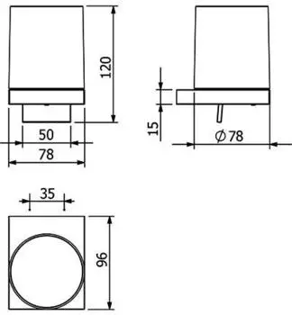 Kludi VELA C Glas-Seifenspender Brushed Gunmetal, 31976N2 31976N2