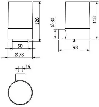 Kludi VELA R Glas-Seifenspender mattschwarz, 5897639 5897639