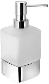Sapho Gedy Badaccessoires Seifenspender Lounge, zum Aufstellung Glas matt/Chrom 545513