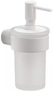Sapho Gedy Pirenei Seifenspender mit Halter, weiß/Glas Satin PI8102
