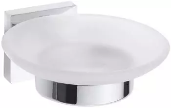 Sapho X-SQUARE Seifenschale, rund, Milchglas / XQ802 XQ802