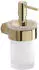 Sapho Gedy Pirenei Seifenspender mit Halter, Gold/Glas Satin PI8187