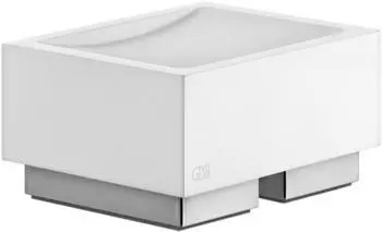 Gessi Rettangolo Stand-Seifenhalter Schale weiß weiß