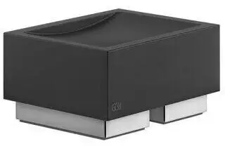 Gessi Rettangolo Stand-Seifenhalter Schale schwarz weiß
