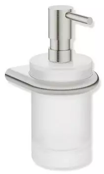 Hewi Serie 480 Seifenspender mit Halter Edelstahl matt