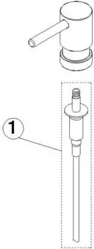 Dornbracht Lotionspender Ersatzteile 90101053500 Chrom 90101053500-00