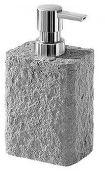 Sapho Gedy Aries Seifenspender für Standseife, 350 ml, Stein grau AR8008