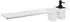 Sapho Abeline Ablage mit Seifenspender und Gläsern, 60 cm, weiß matt/schwarz AE602-0101-03